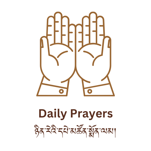 Daily Prayers graphic and text daily prayers from tea house conversations